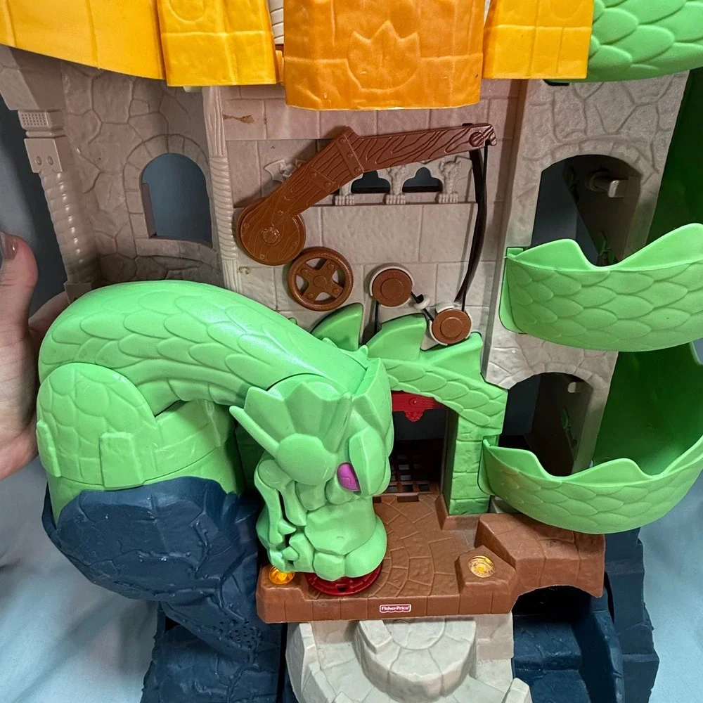 Fisher-Price Imaginext Dragon World Fortress P3787 Discontinued 2009 Works